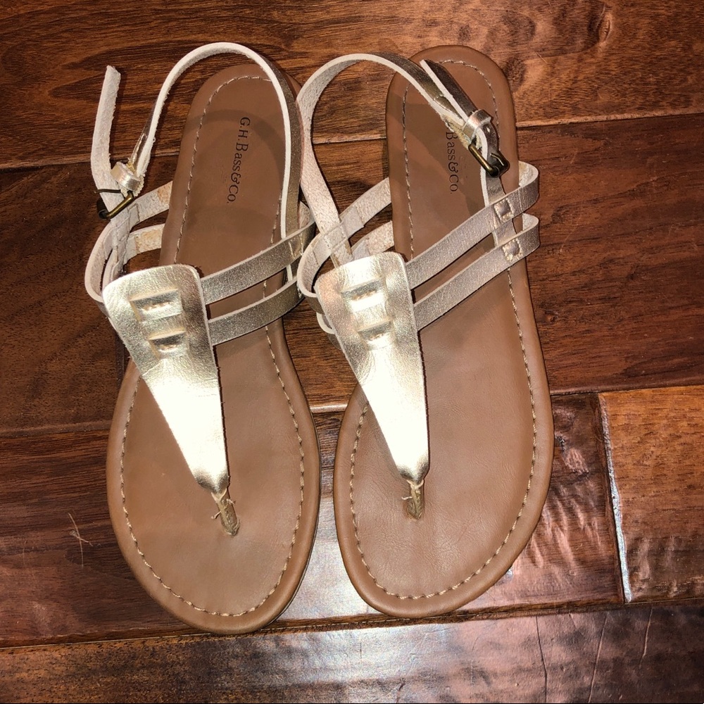 tan and gold sandals